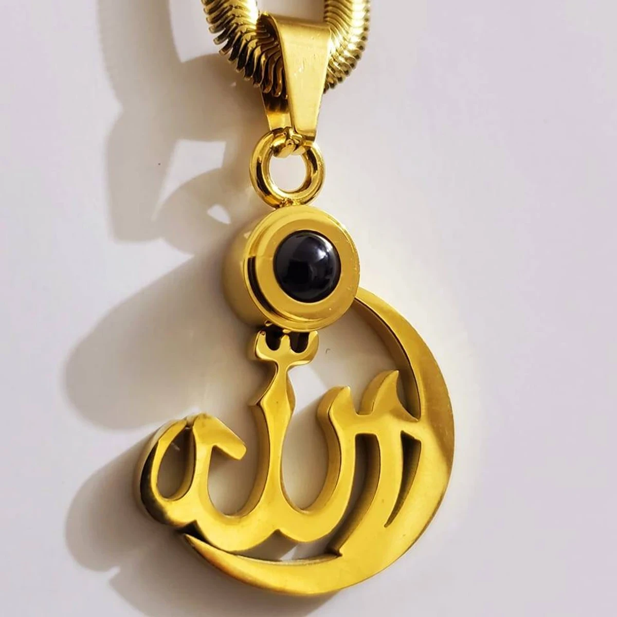 INDIAN ORIGINAL ALLAH BARKAT LOCKET - GOLDEN