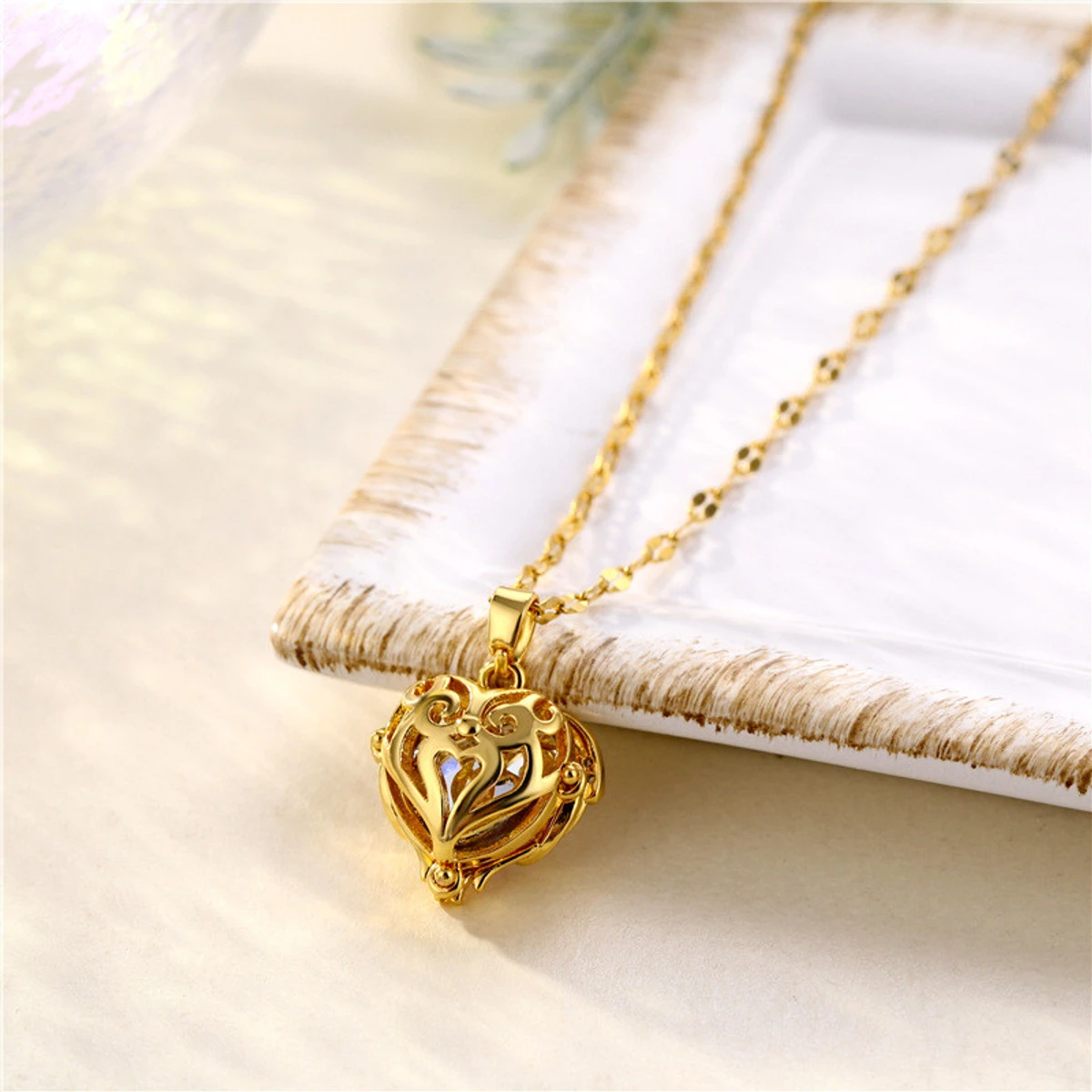 Gold plated love locket