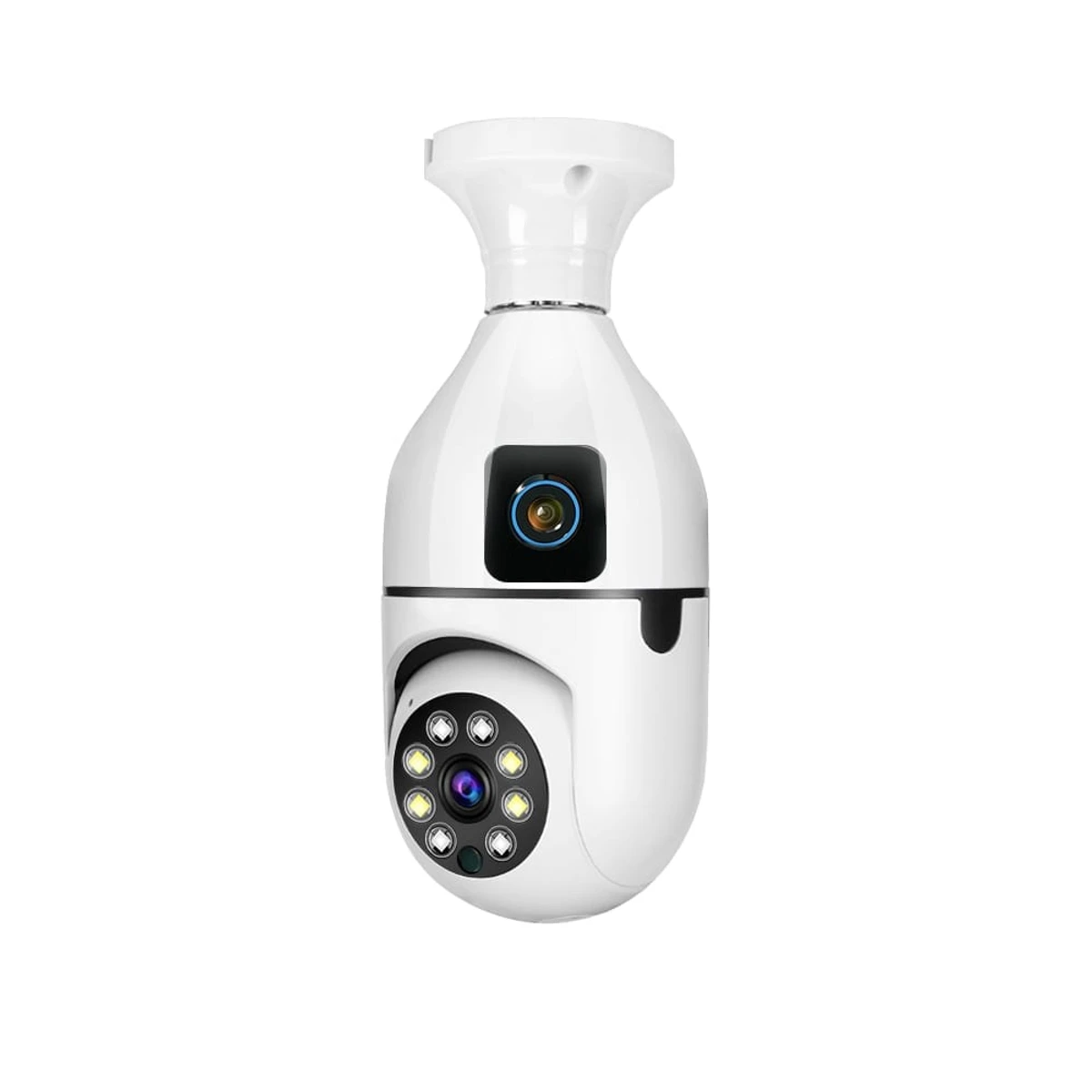 Double Lens PTZ Bulb IP Camera